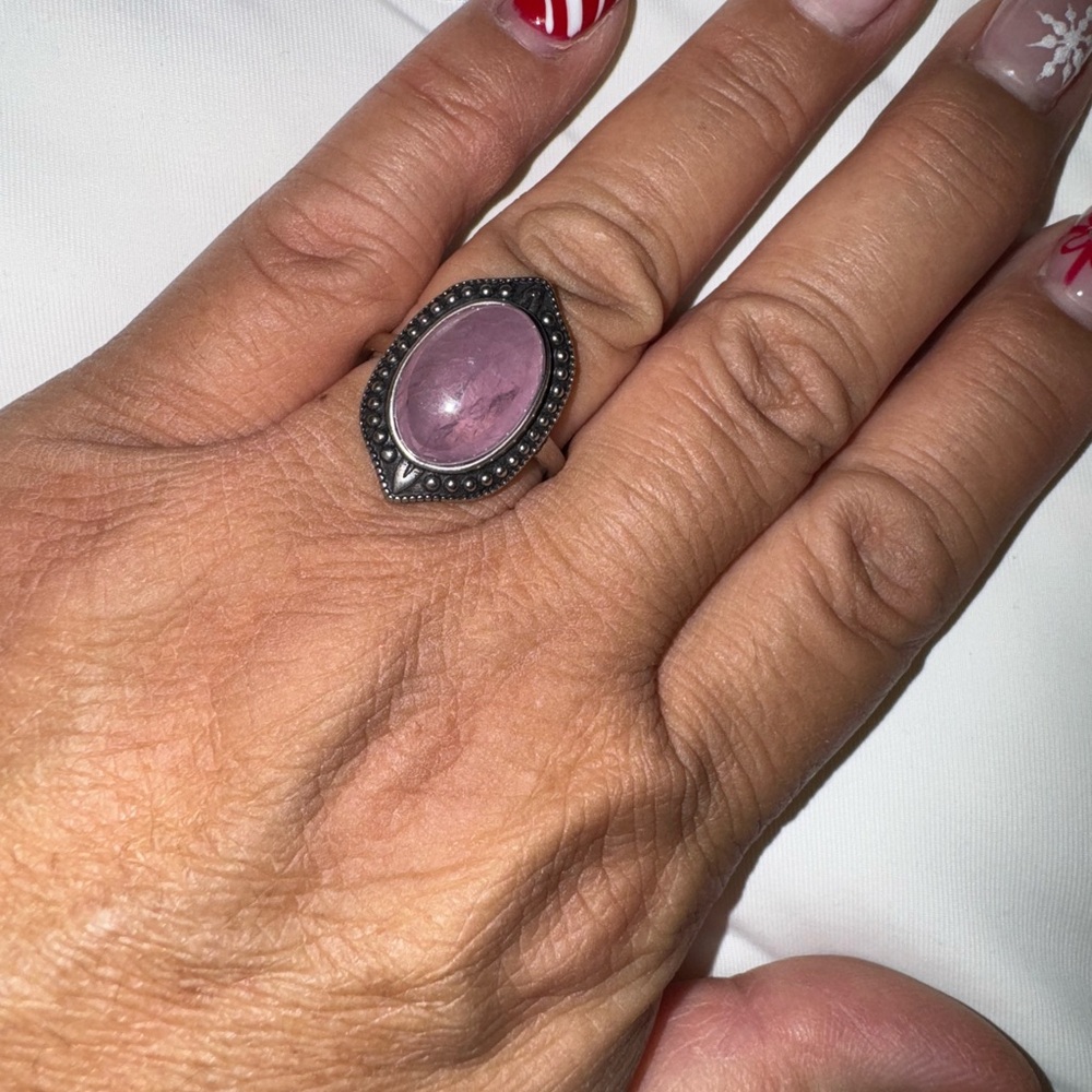 Genuine Kunzite Ring